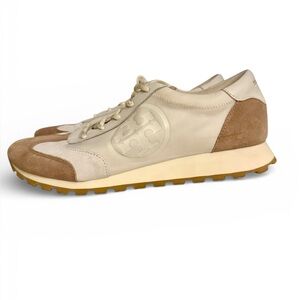 Tory Burch Annie Suede/Nylon Runner Sneakers 10